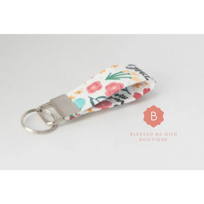 Mini Catholic Fabric Keychain Hail Mary - Keychains