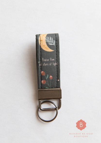 Mini Catholic Fabric Keychain Praise Him - Keychains
