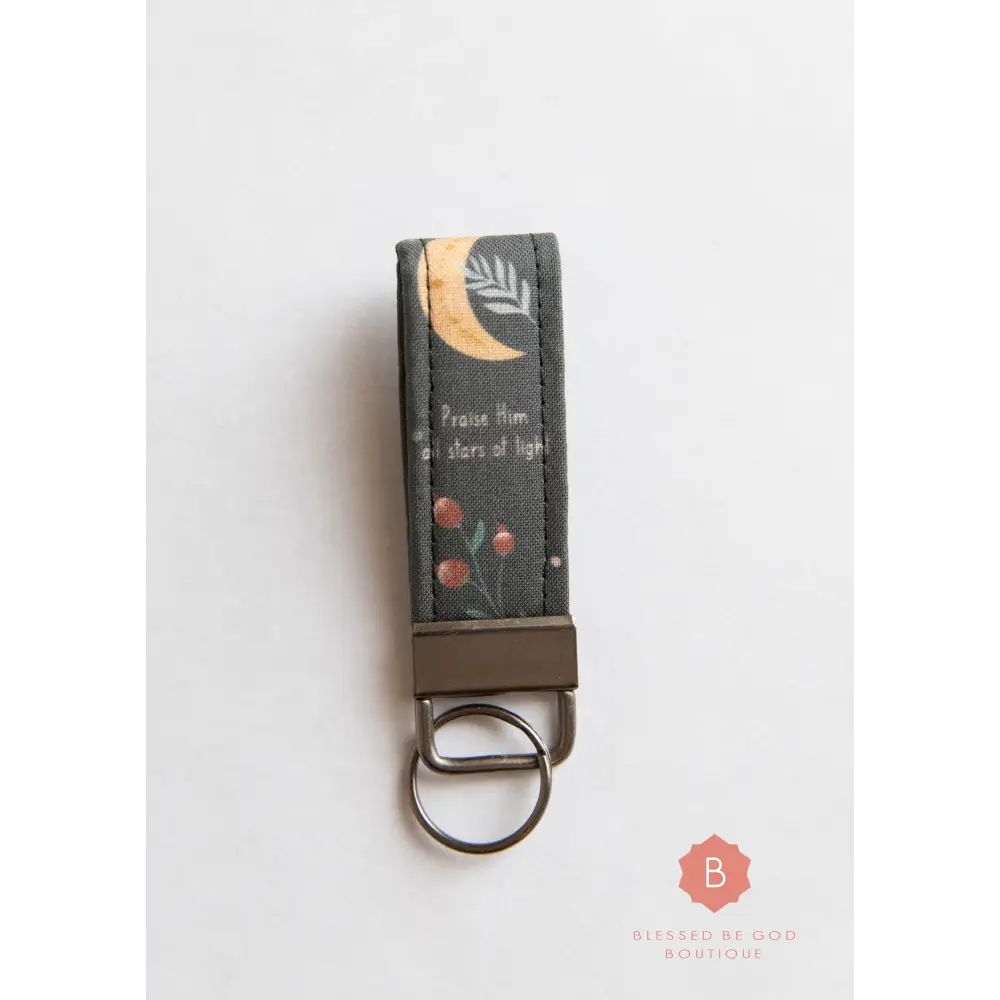 Mini Catholic Fabric Keychain Praise Him - Keychains