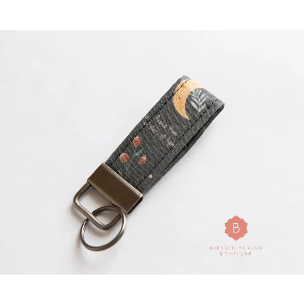 Mini Catholic Fabric Keychain Praise Him - Keychains