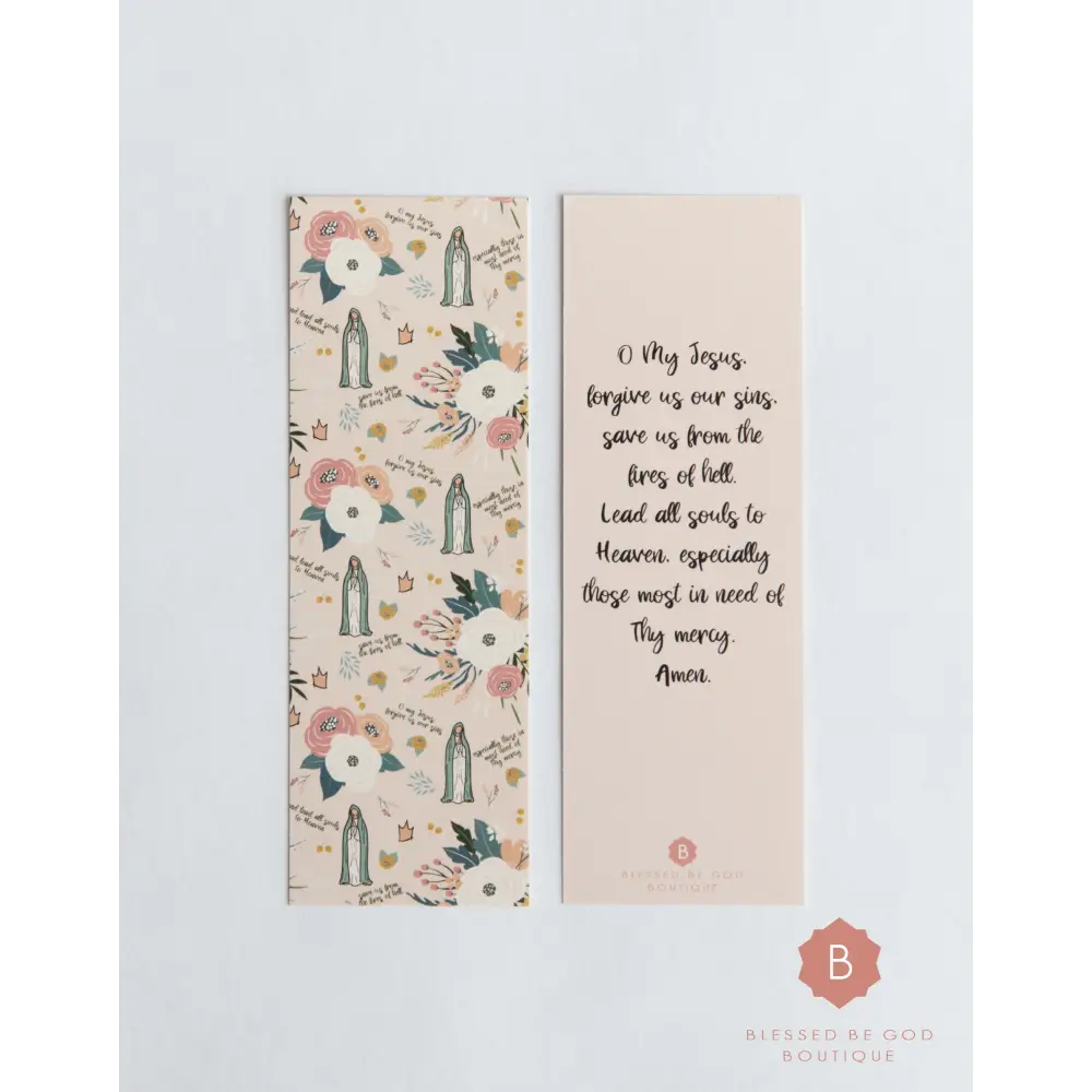 Our Lady of Fatima Bookmark - Bookmarks