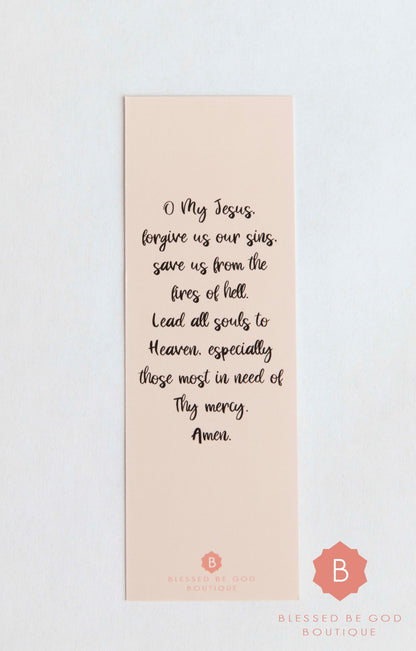 Our Lady of Fatima Bookmark - Bookmarks