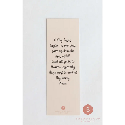 Our Lady of Fatima Bookmark - Bookmarks