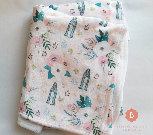 Our Lady of Fatima Catholic Blanket - All Over Prints