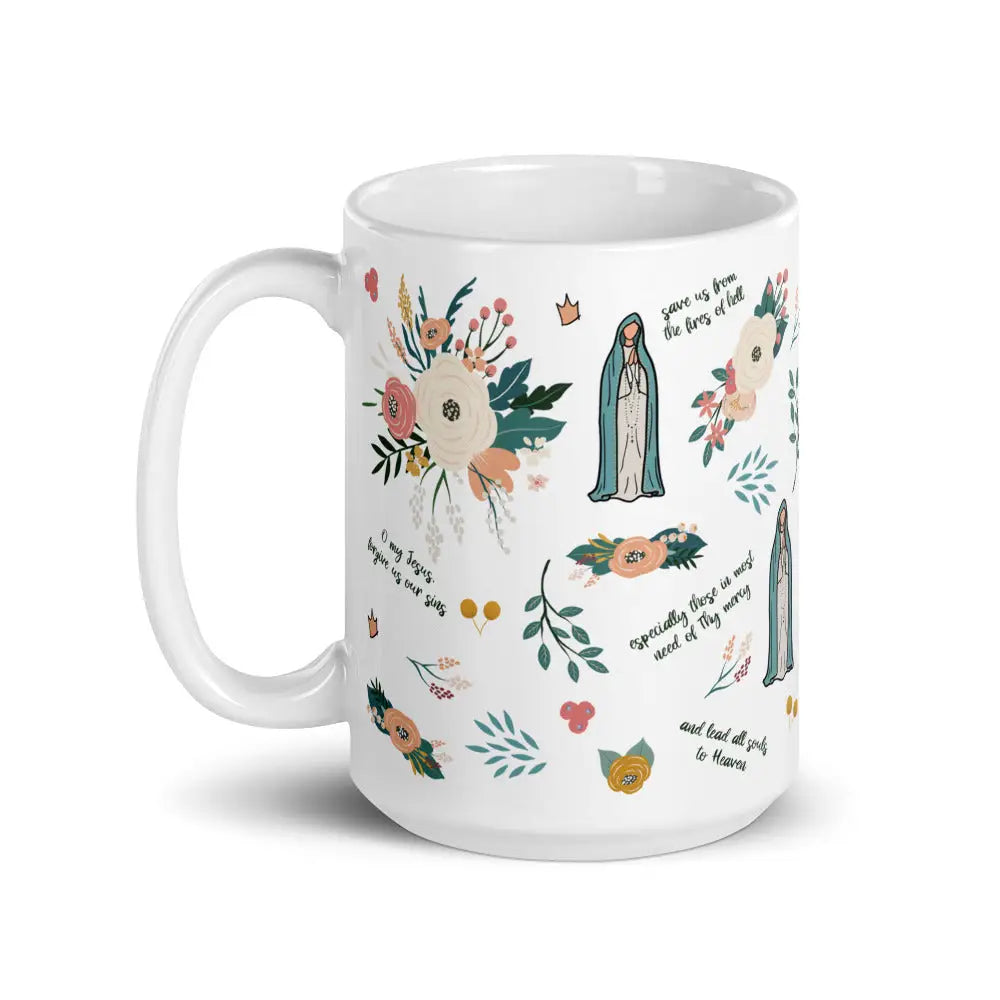 Our Lady of Fatima Catholic Mug 15oz - Mugs