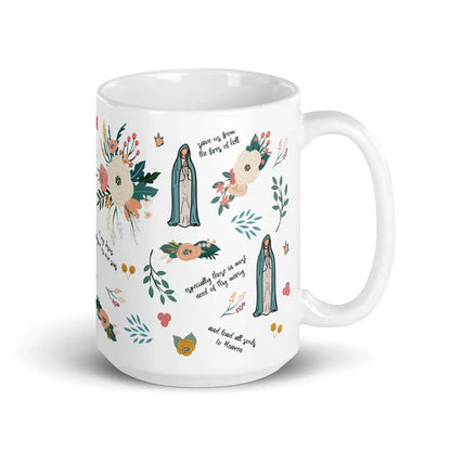 Our Lady of Fatima Catholic Mug 15oz - Mugs