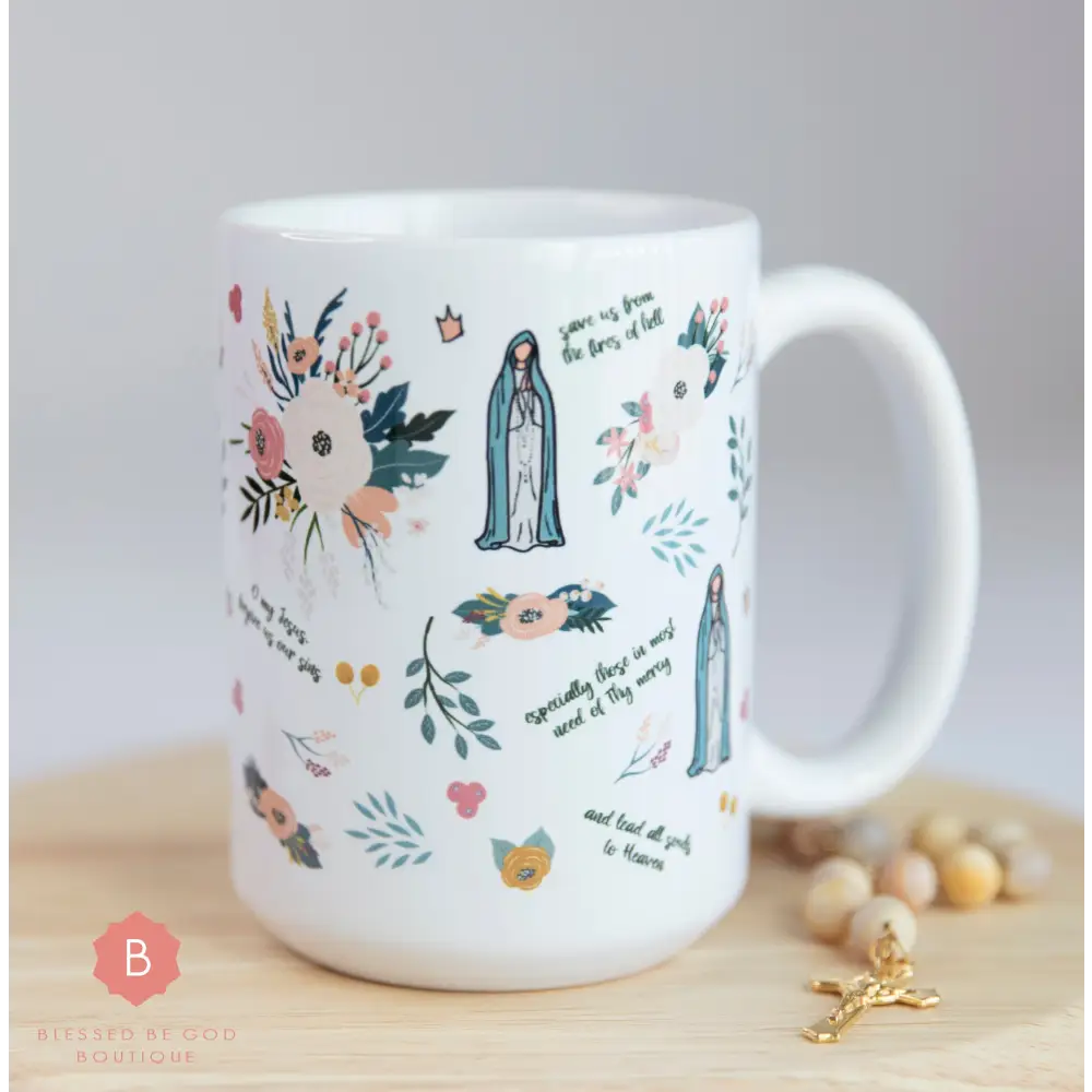 Our Lady of Fatima Catholic Mug 15oz - Mugs