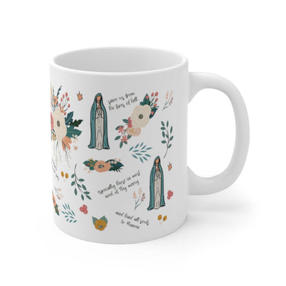 Our Lady of Fatima Catholic Mug Marian 11oz cup - 11oz - Mug