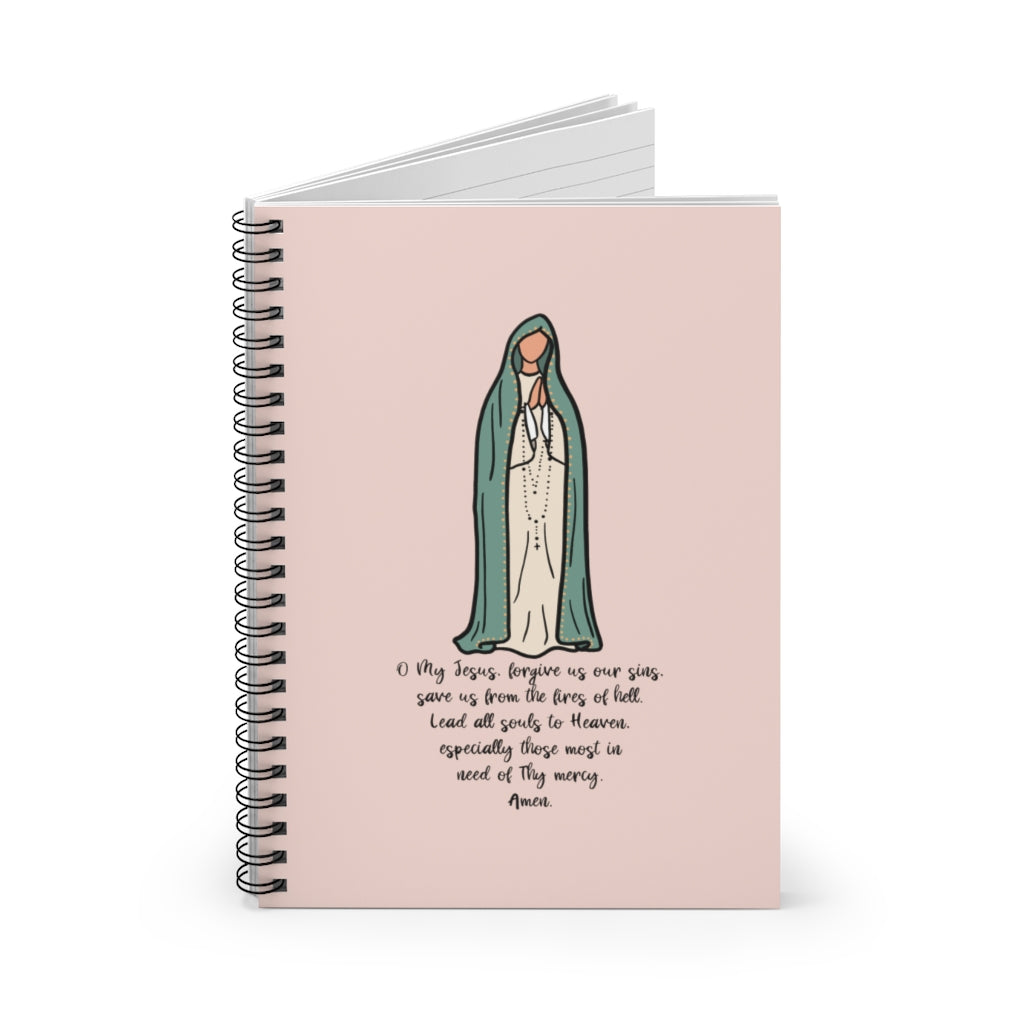 Our Lady of Fatima Catholic Notebook - One Size - Paper products