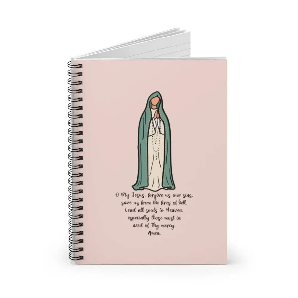 Our Lady of Fatima Catholic Notebook - One Size - Paper products