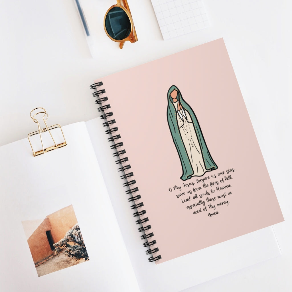 Our Lady of Fatima Catholic Notebook - One Size - Paper products
