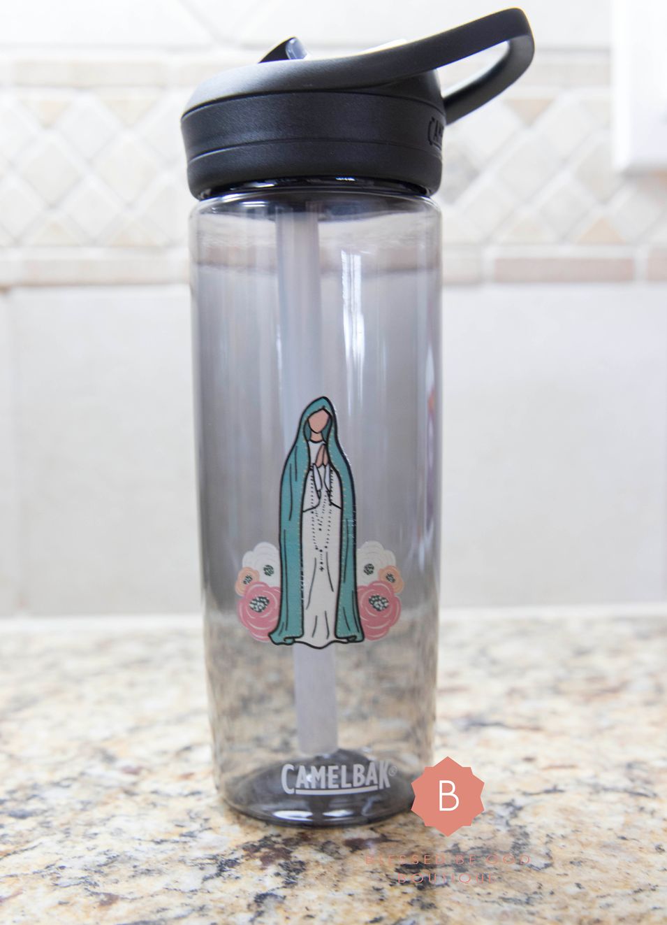 Our Lady of Fatima Catholic tumbler - 20oz / Charcoal - Mug