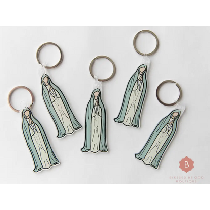 Our Lady of Fatima Keychain acrylic - Keychains