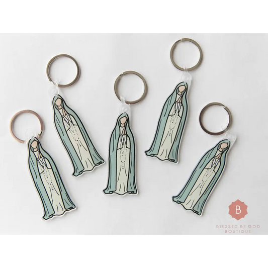 Our Lady of Fatima Keychain acrylic - Keychains