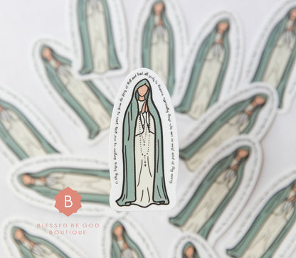 Our Lady of Fatima Sticker - Decorative Stickers