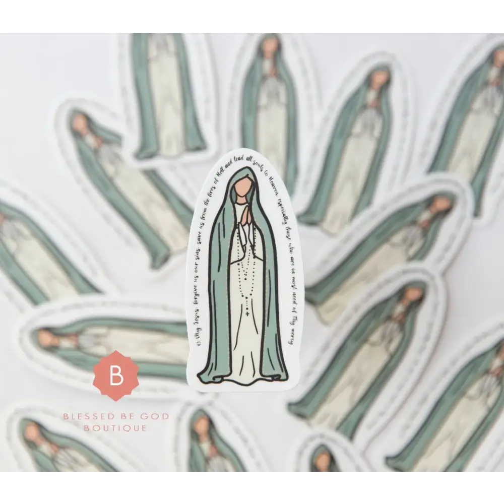 Our Lady of Fatima Sticker - Decorative Stickers