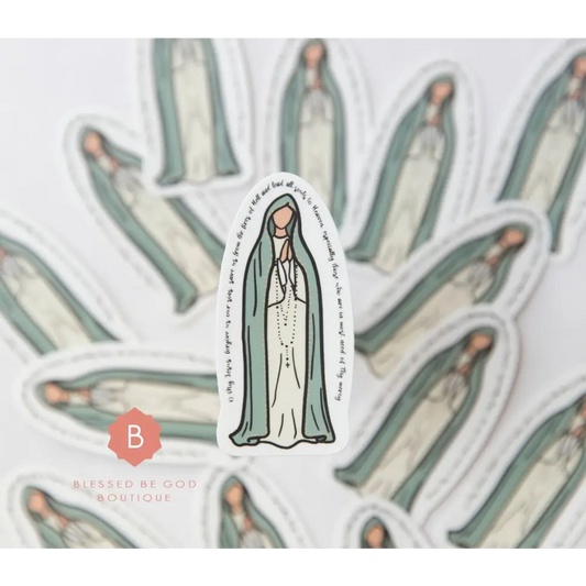 Our Lady of Fatima Sticker - Decorative Stickers