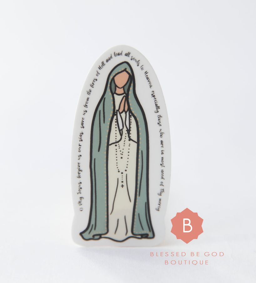 Our Lady of Fatima Sticker - Decorative Stickers