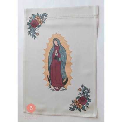 Our Lady of Guadalupe Catholic Garden Flag - 12’’ × 18’’ - Home Decor