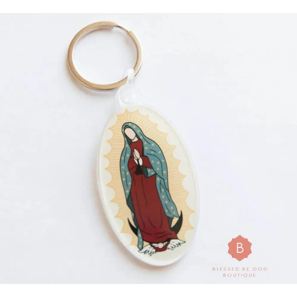 Our Lady of Guadalupe Keychain Catholic Acrylic - Keychains