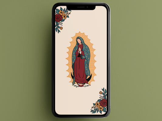 Our Lady of Guadalupe phone wallpaper - All Over Prints