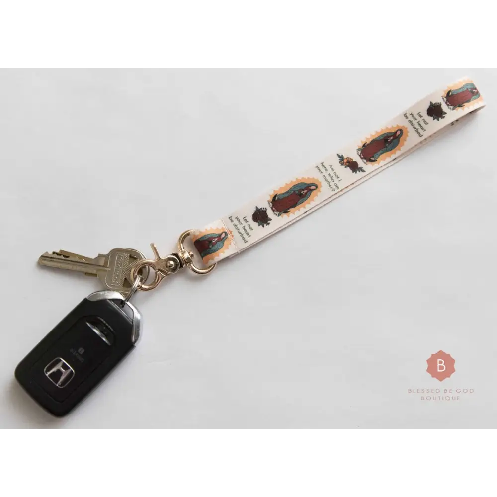 Our Lady Of Guadalupe Wristlet - lanyard