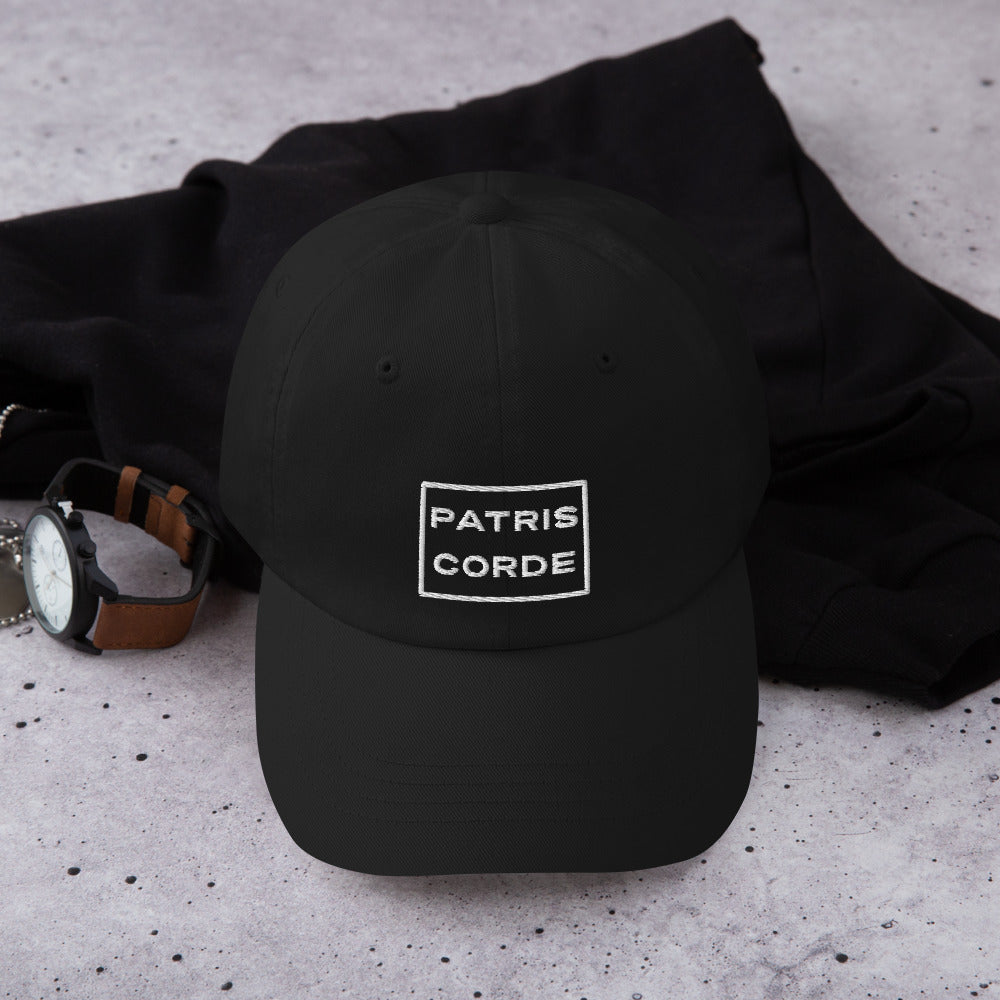 Patris Corde Catholic Men’s Hat - Black