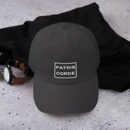 Patris Corde Catholic Men’s Hat - Dark Grey