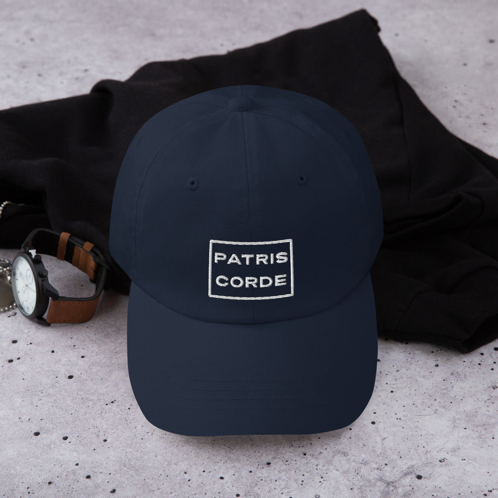 Patris Corde Catholic Men’s Hat - Navy