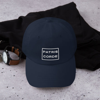 Patris Corde Catholic Men’s Hat - Navy