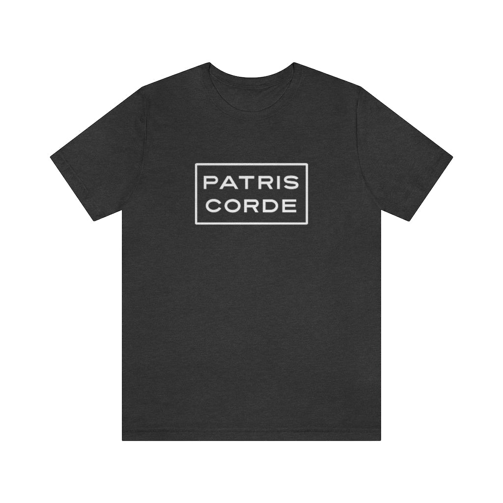 Patris Corde Men’s Catholic t-shirt - Dark Grey Heather / L - T-Shirt
