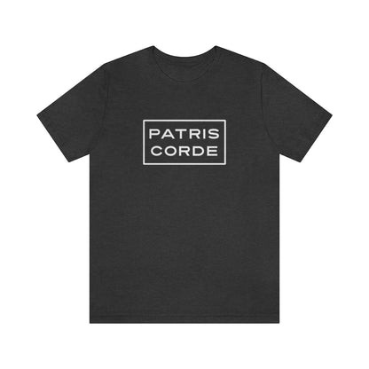 Patris Corde Men’s Catholic t-shirt - Dark Grey Heather / L - T-Shirt