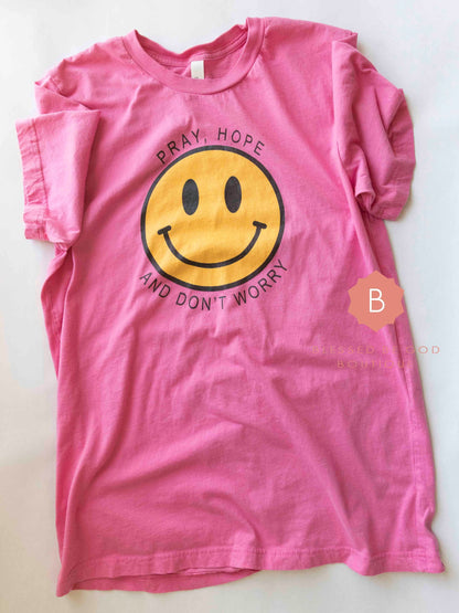 Pray Hope and Don’t Worry t-shirt Padre Pio - T-Shirt