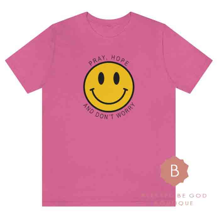 Pray Hope and Don’t Worry t-shirt Padre Pio - T-Shirt