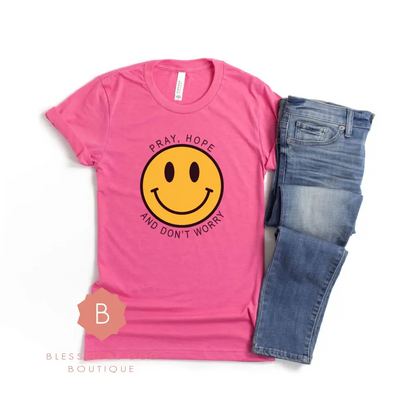 Pray Hope and Don’t Worry t-shirt Padre Pio - T-Shirt