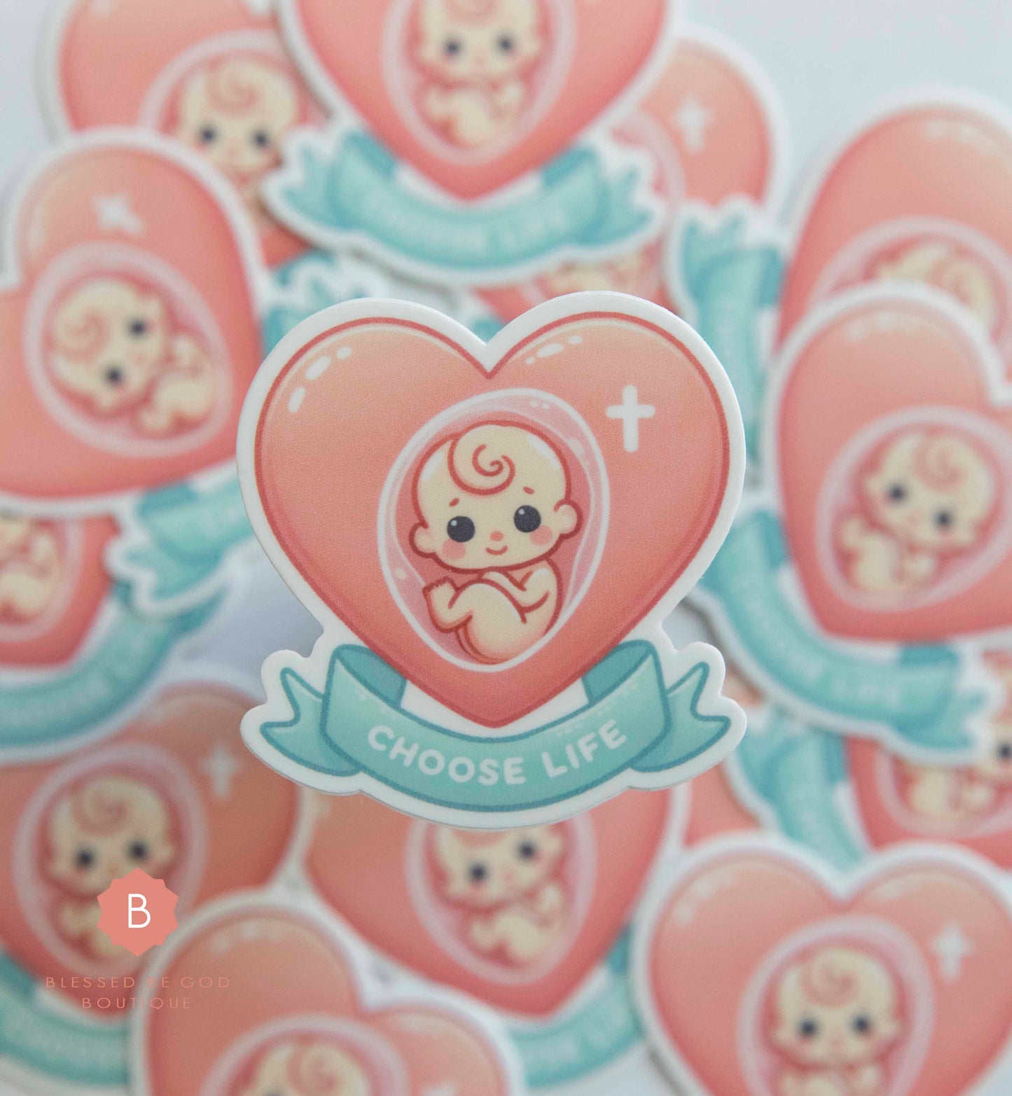 Pro- Life Sticker Catholic Vinyl Sticker - sticker