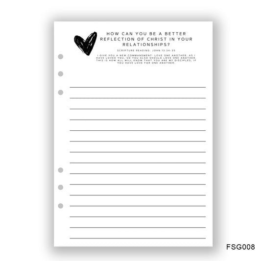 Reflection of Christ Journaling Page - Paper products