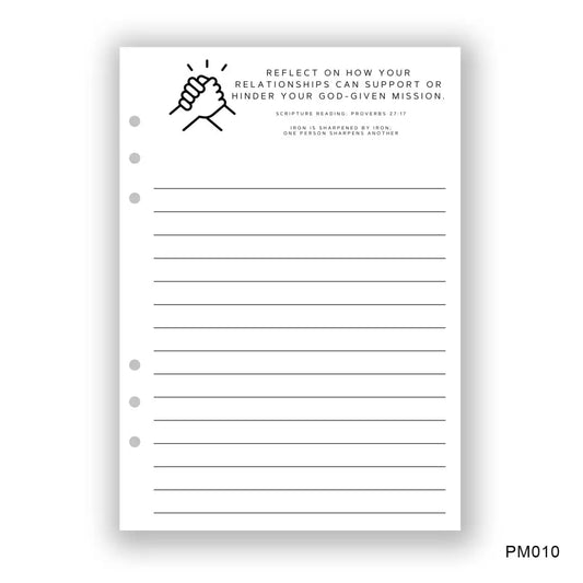 Relationships Journaling Page - Paper products