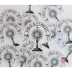 Rigid Catholic Sticker Clear Vinyl - Decorative Stickers