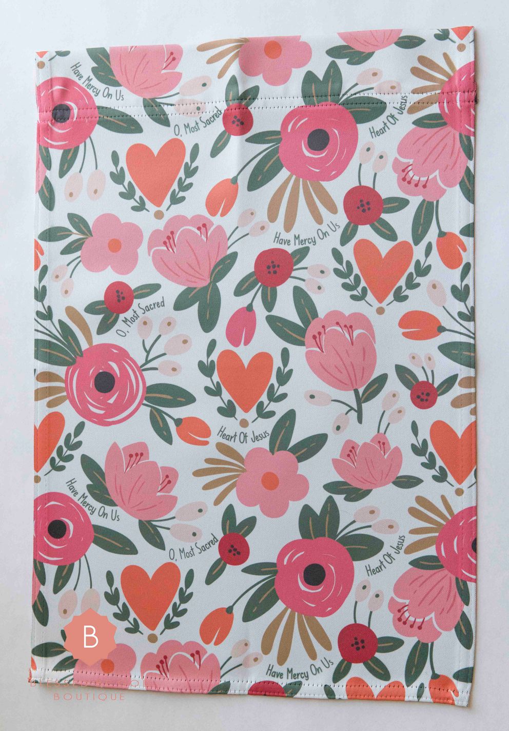 Sacred Heart Catholic Garden Flag - 12’’ × 18’’ - Home Decor