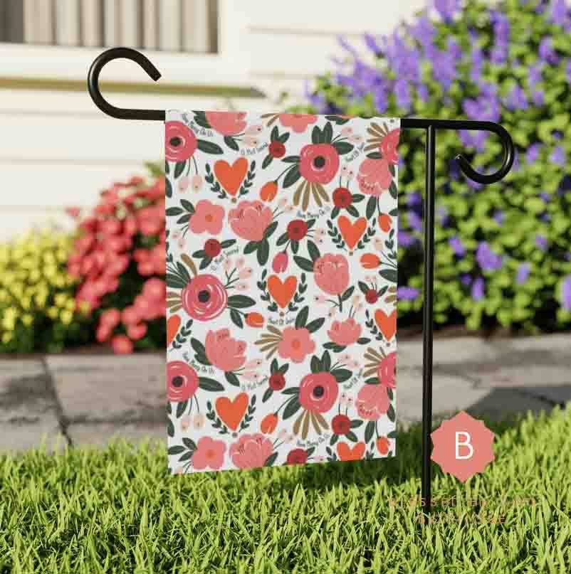 Sacred Heart Catholic Garden Flag - 12’’ × 18’’ - Home Decor