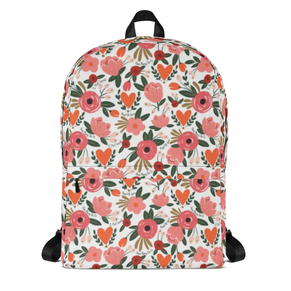 Sacred Heart of Jesus Catholic Backpack - Backpacks