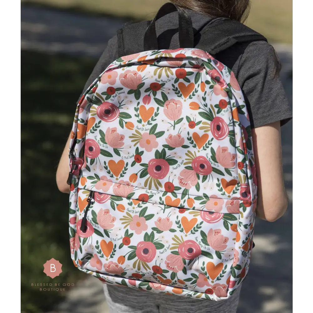 Sacred Heart of Jesus Catholic Backpack - Backpacks