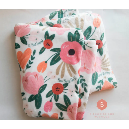 Sacred Heart of Jesus Catholic Blanket - All Over Prints