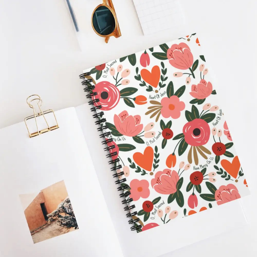 Sacred Heart of Jesus Catholic Notebook - One Size - Paper products