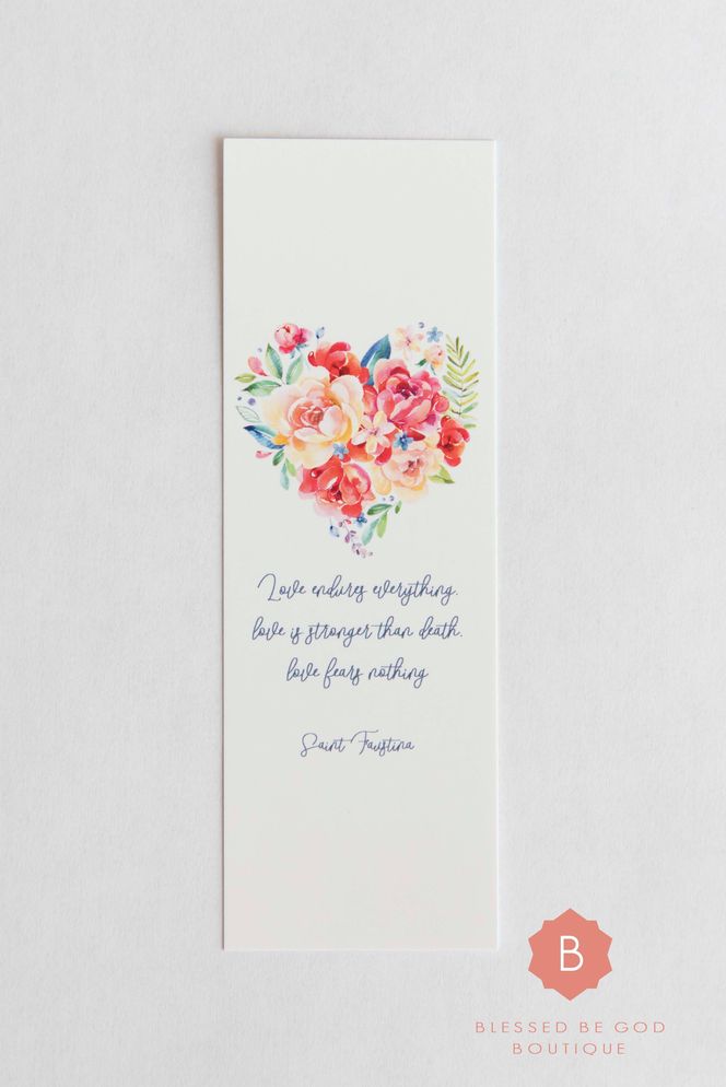 Saint Faustina Catholic Bookmark - Bookmarks