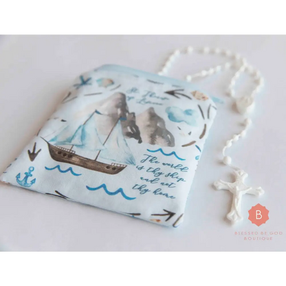Saint Therese of Lisieux Catholic Rosary Pouch - rosary pouch