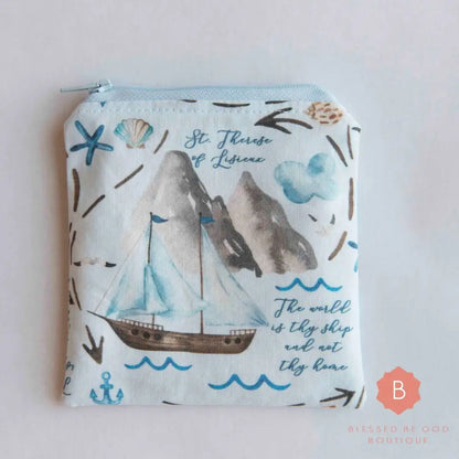 Saint Therese of Lisieux Catholic Rosary Pouch - rosary pouch