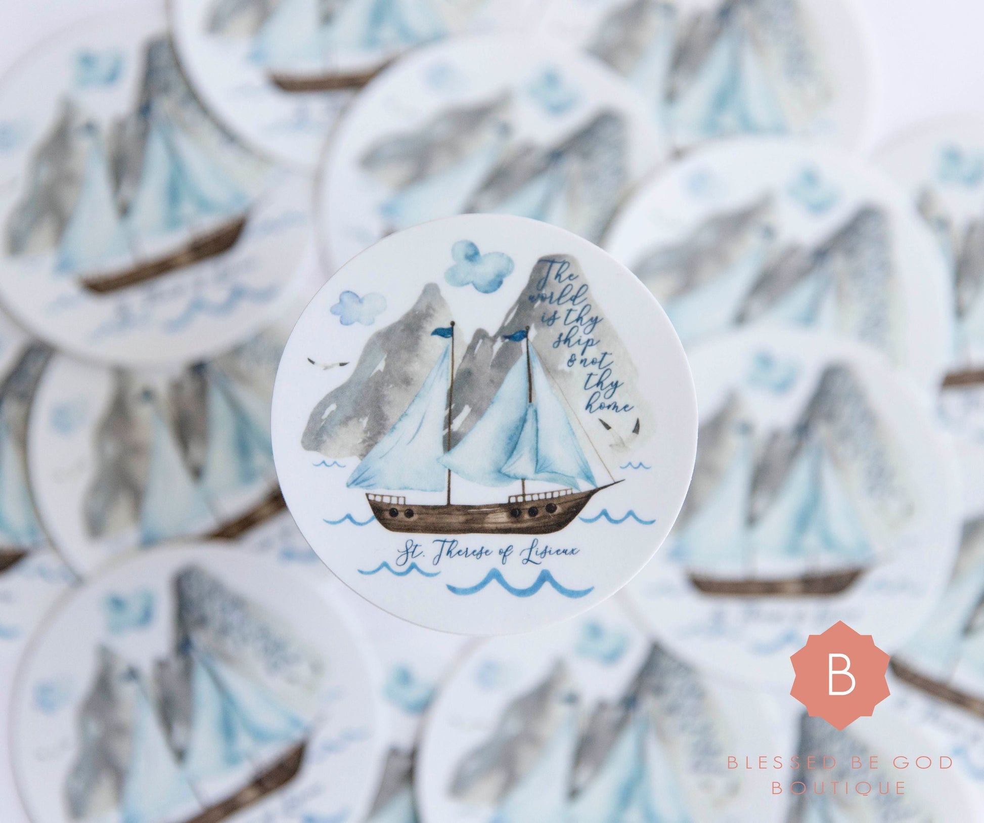 Saint Therese of Lisieux Catholic Sticker - Decorative Stickers