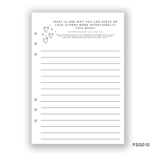 Serve Others Journaling Page - Paper products